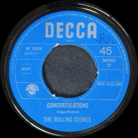 The Rolling Stones - Congratulations / Time Is On My Side side A