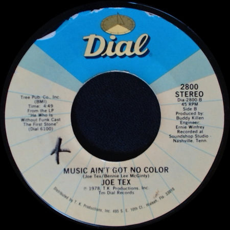 Joe Tex - Loose Caboose / Music Ain't Got No Color side B