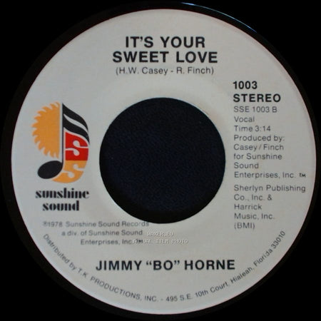Jimmy "Bo" Horne - Dance Across The Floor / It's Your Sweet Love side B