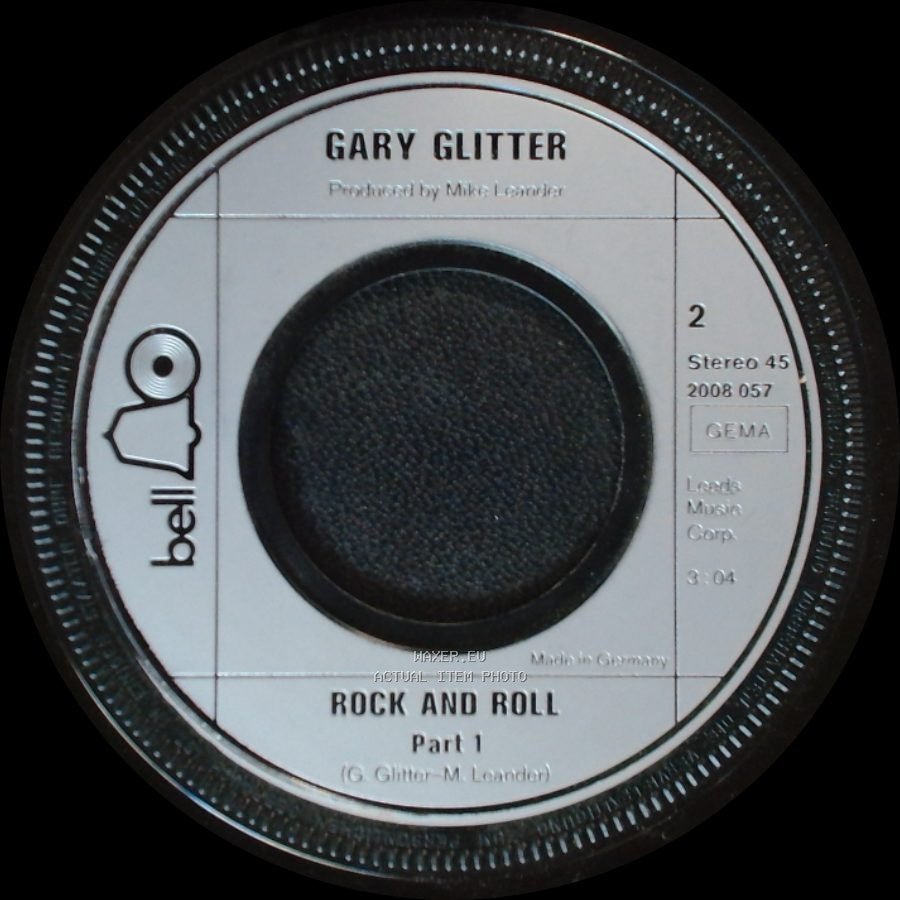 Gary Glitter - Rock And Roll Part 2 / Rock And Roll Part 1 side B