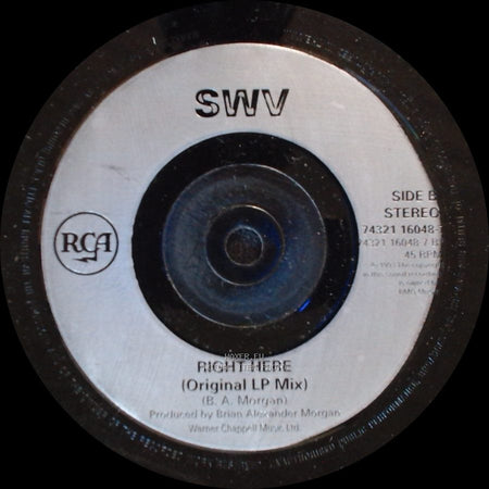 Swv - Right Here (Human Nature Radio Mix) / Right Here (Original Lp Mix) side B