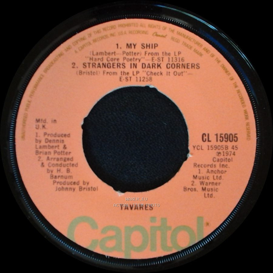 Tavares - The Mighty Power Of Love / I Hope She Chooses Me / My Ship / Strangers In Dark Corners side A
