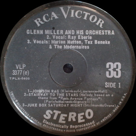 Glenn Miller And His Orchestra - Unknown Title A / Unknown Title B side A