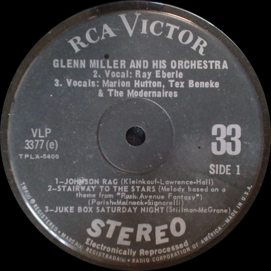 Glenn Miller And His Orchestra - Unknown Title A / Unknown Title B side A