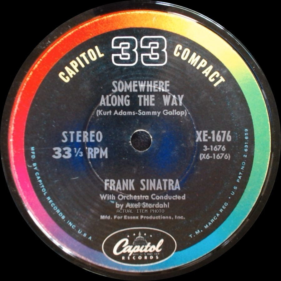 Frank Sinatra - There Will Never Be Another You / Somewhere Along The Way side B
