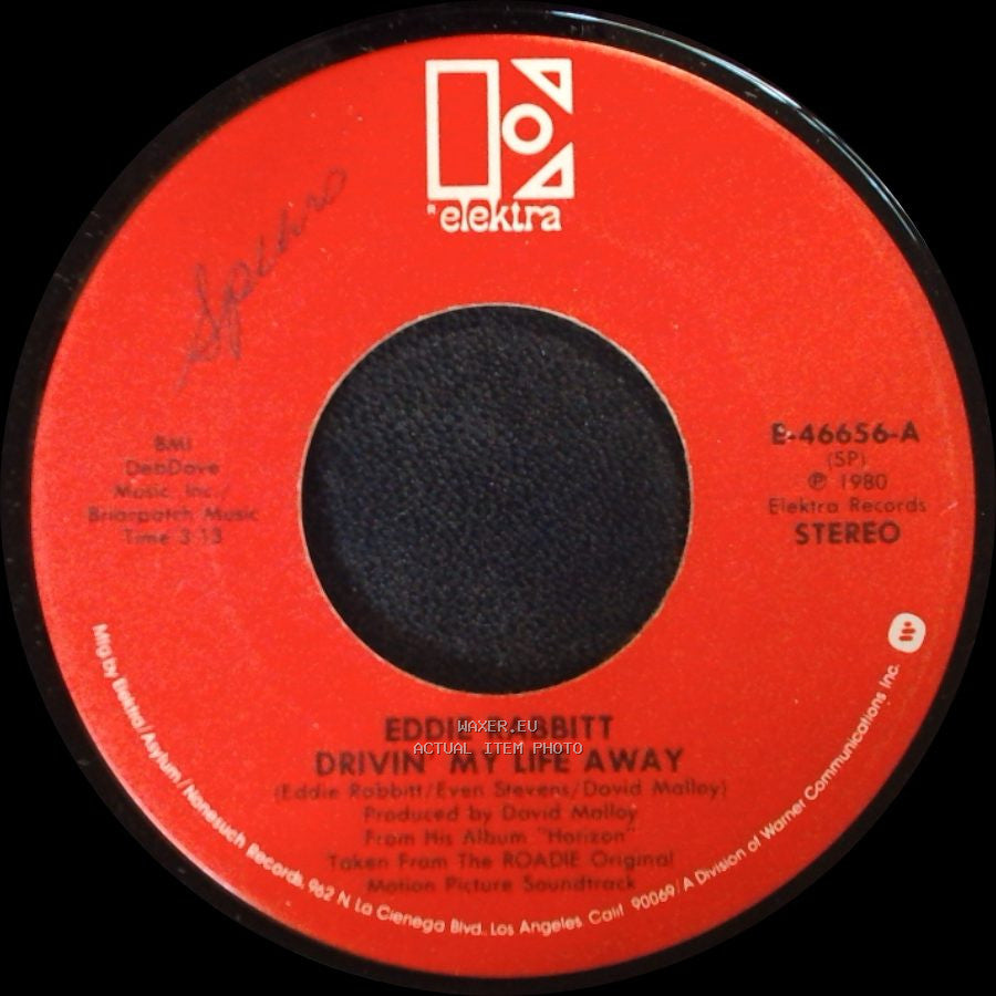 Eddie Rabbitt - Pretty Lady / Drivin' My Life Away side B