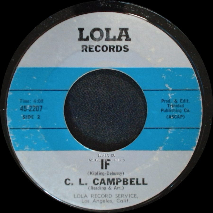 C. L. Campbell - Hey! Mayor Daley, Man! / If side B