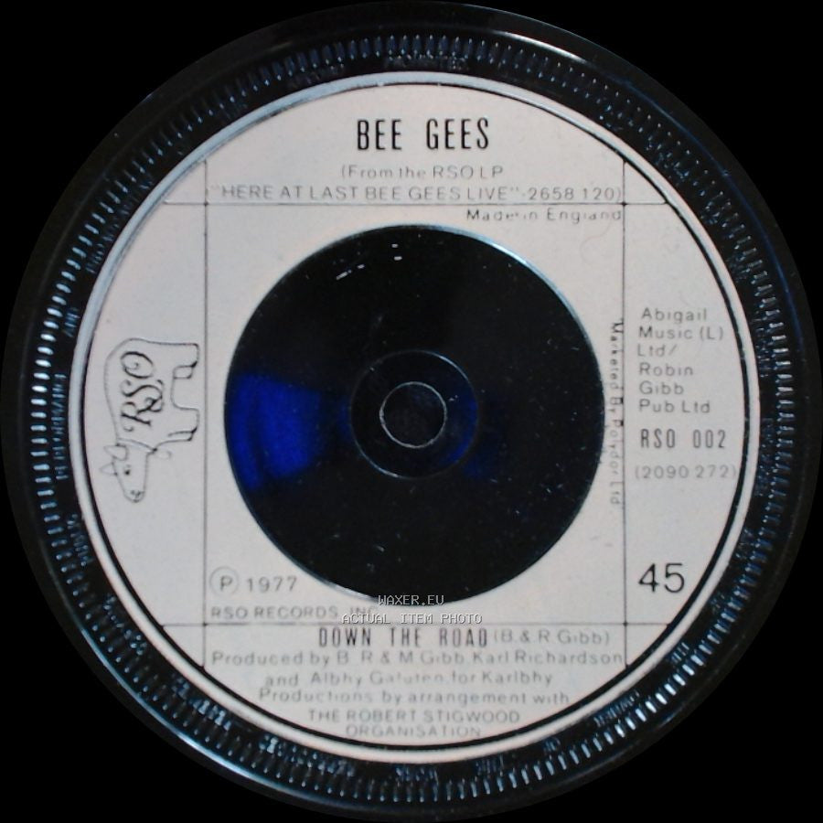 Bee Gees - Night Fever / Down The Road side B
