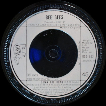 Bee Gees - Night Fever / Down The Road side B