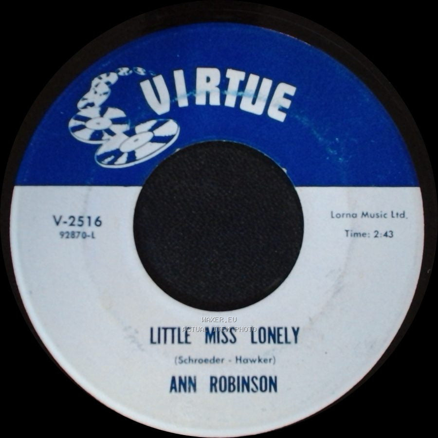 Ann Robinson - Little Miss Lonely / Johnny B side A