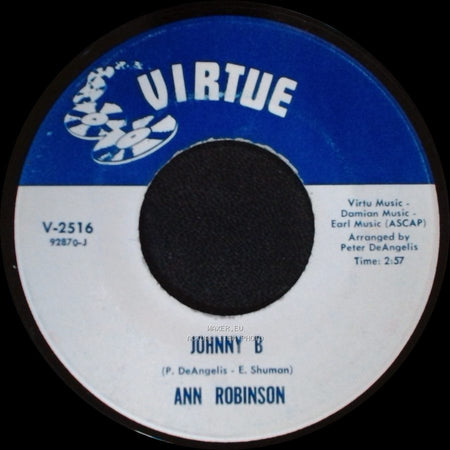 Ann Robinson - Little Miss Lonely / Johnny B side B