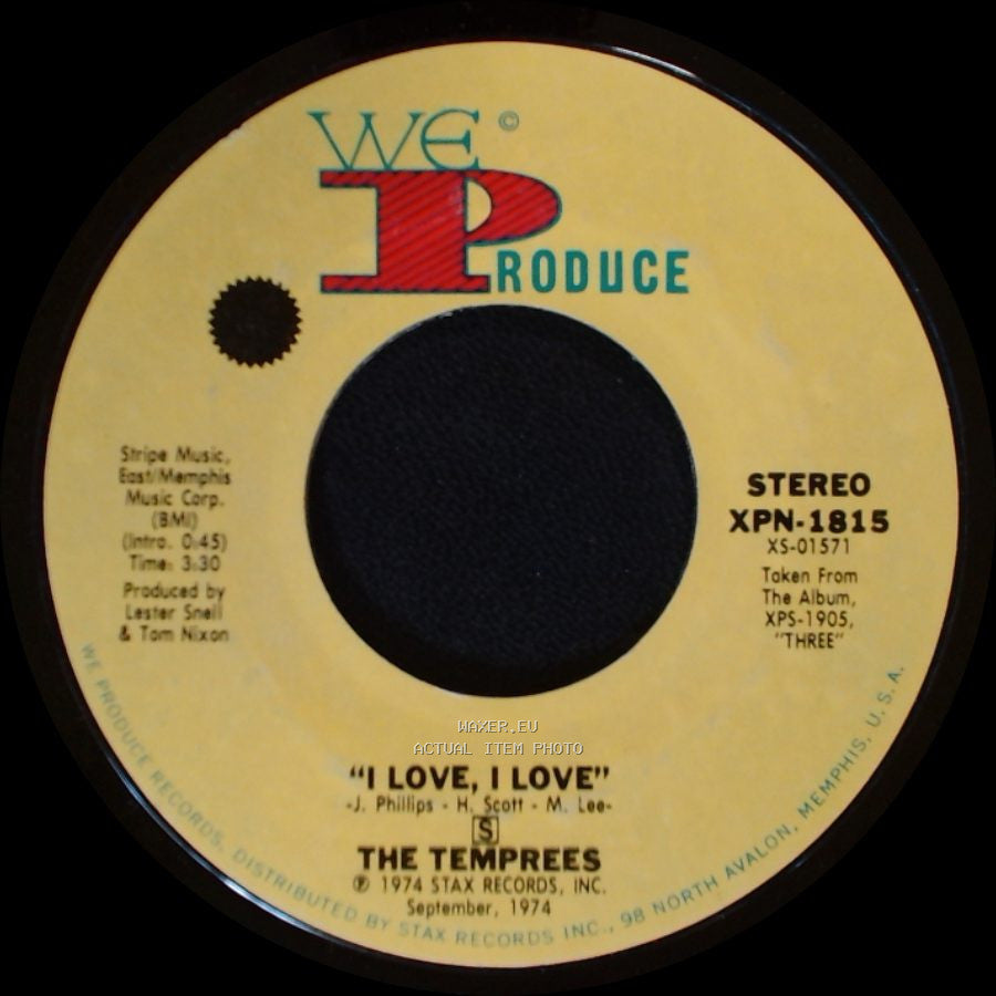 The Temprees - I Love, I Love / Your Love (Is All I Need) side A