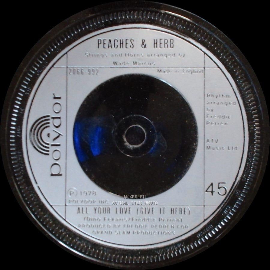 Peaches & Herb - Shake Your Groove Thing / All Your Love (Give It Here) side B