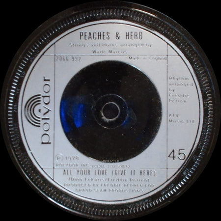 Peaches & Herb - Shake Your Groove Thing / All Your Love (Give It Here) side B
