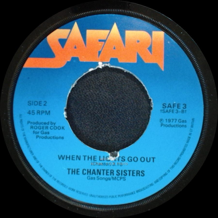 The Chanter Sisters - Na Na Hey Hey (Kiss Him Goodbye) / When The Lights Go Out side B