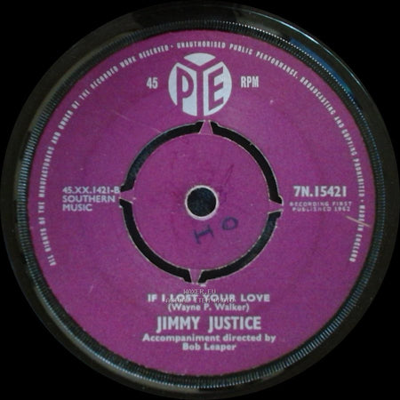 Jimmy Justice - When My Little Girl Is Smiling / If I Lost Your Love side B