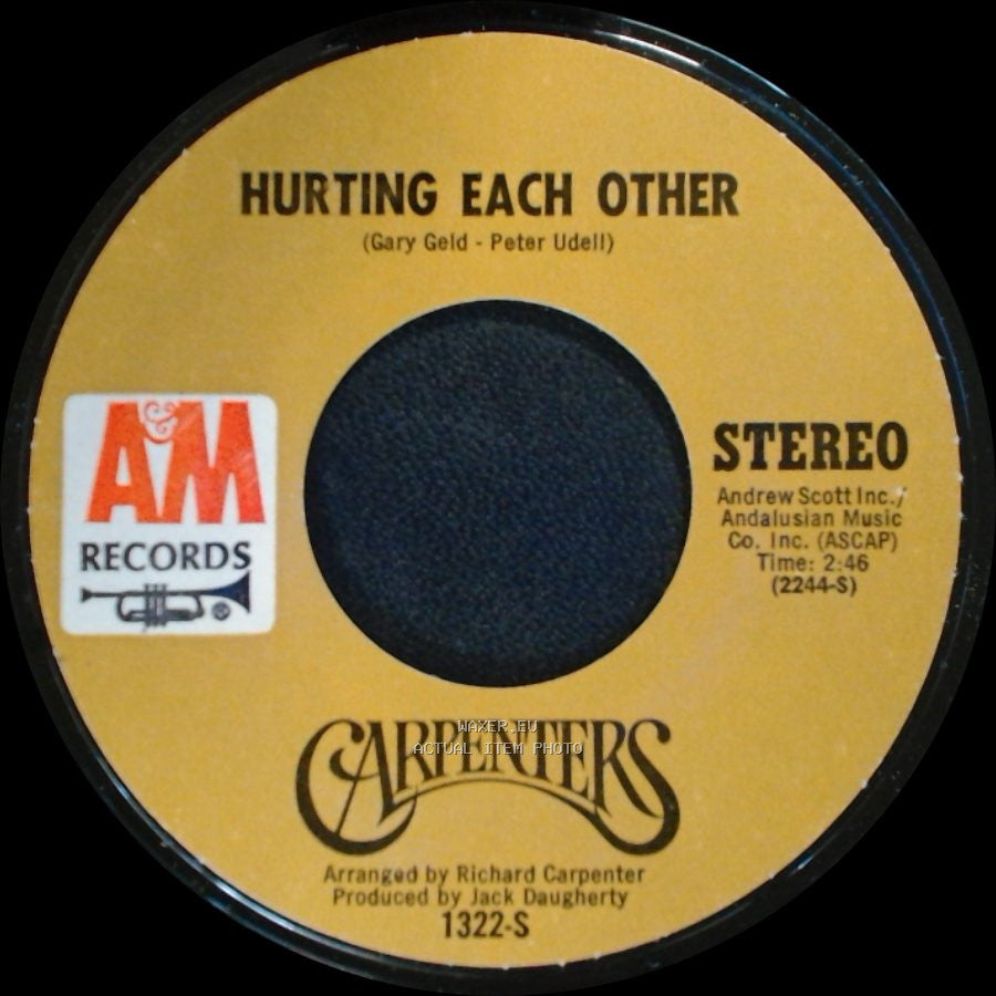 Carpenters - Maybe It's You / Hurting Each Other side B