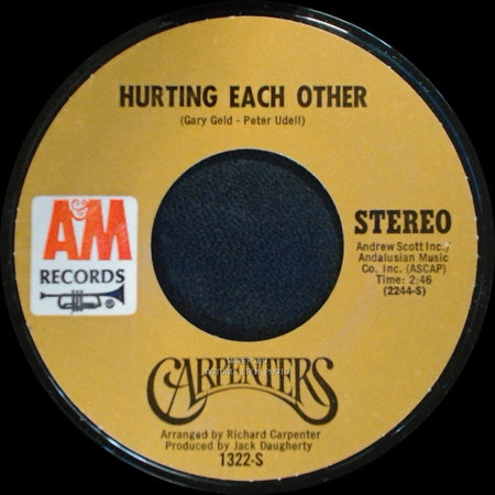 Carpenters - Maybe It's You / Hurting Each Other side B
