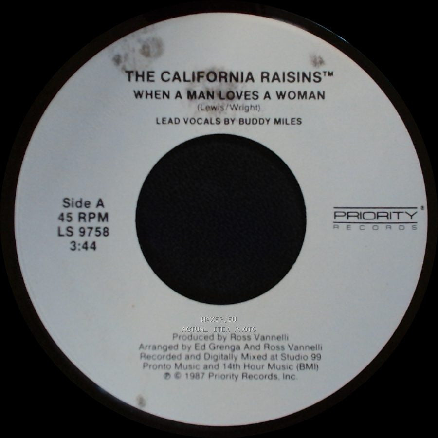 The California Raisins - When A Man Loves A Woman / Sweet, Delicious & Marvelous side A
