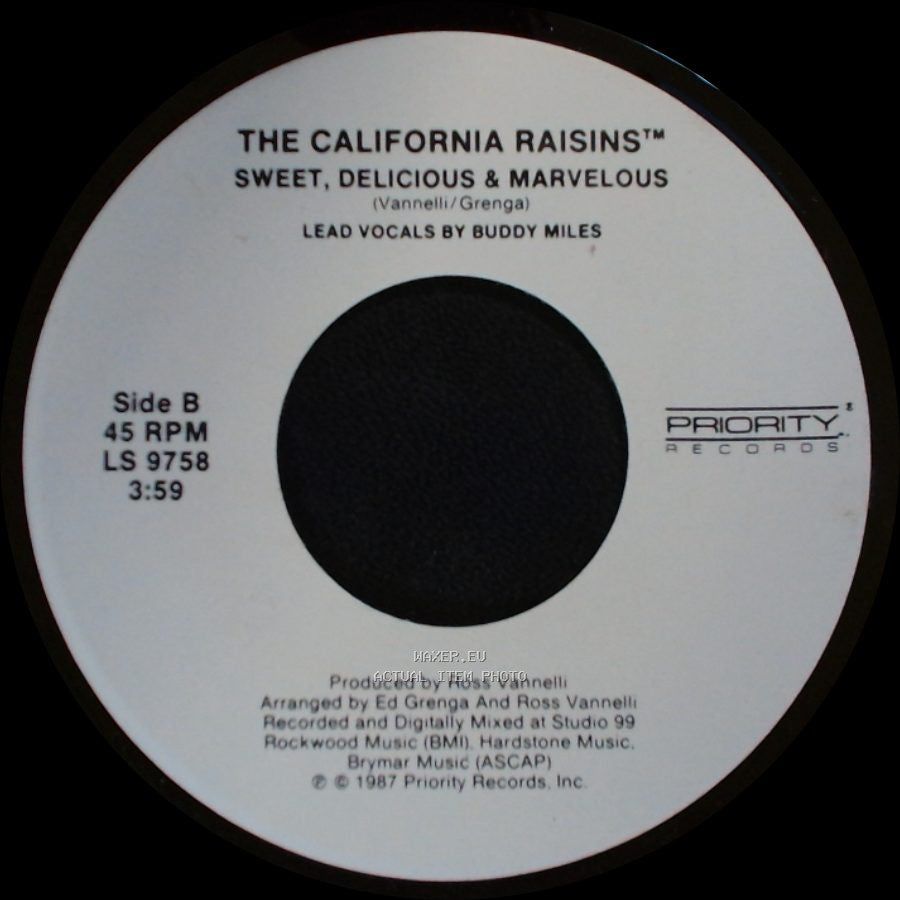 The California Raisins - When A Man Loves A Woman / Sweet, Delicious & Marvelous side B