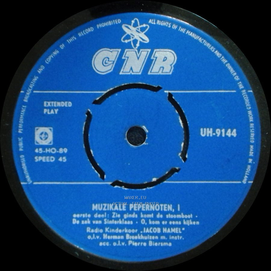 Radio Kinderkoor "Jacob Hamel" - Muzikale Pepernoten, I / Muzikale Pepernoten, Ii side A