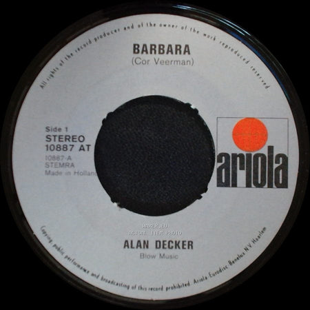 Alan Decker - Barbara / June 26 side A