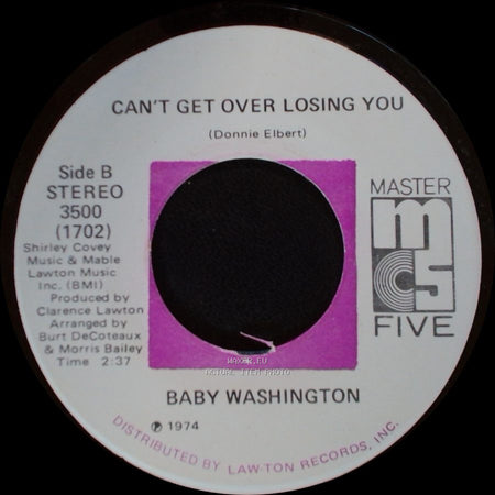 Baby Washington - Care Free / Can't Get Over Losing You side B