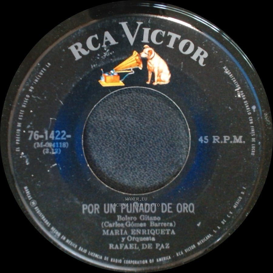 Maria Enriqueta Y Orquesta Rafael De Paz - Por Un Puñado De Oro / Consejos A Las Mujeres side A
