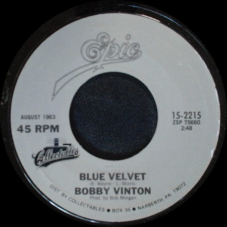 Bobby Vinton - Blue Velvet / Blue On Blue side A