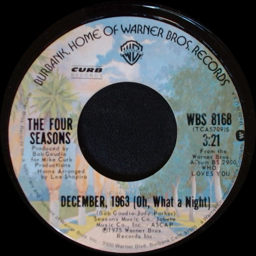 The Four Seasons - Slip Away / December, 1963 (Oh, What A Night) side B