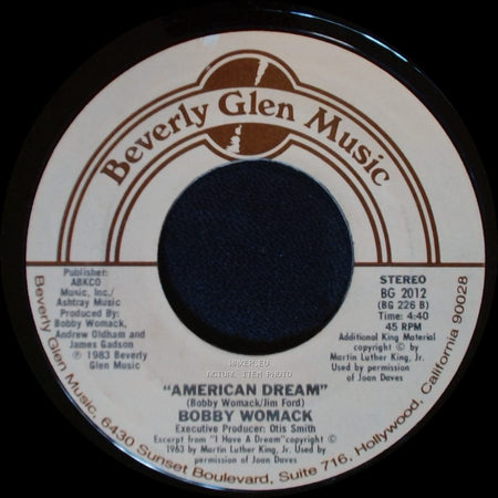 Bobby Womack And Patti Labelle / Bobby Womack - Love Has Finally Come At Last / American Dream side B