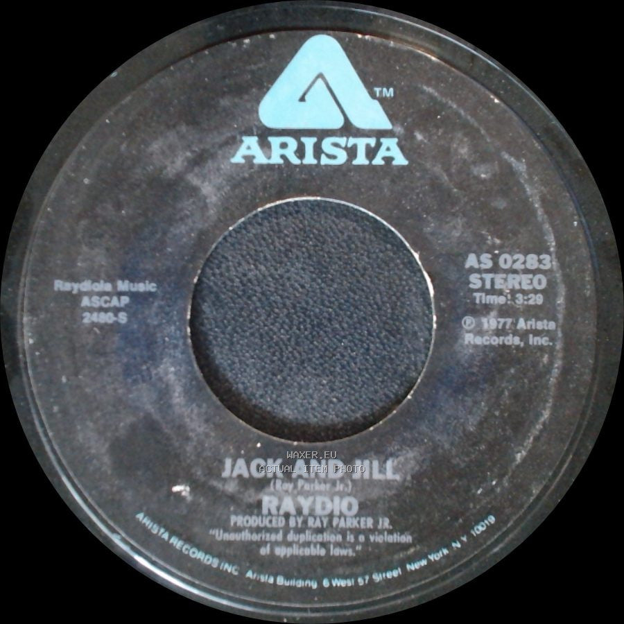 Raydio - Jack And Jill / Get Down side A