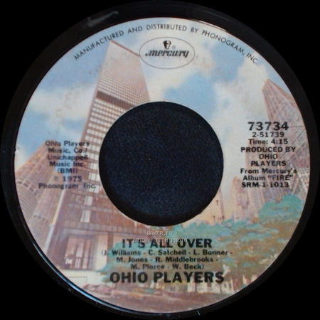 Ohio Players - It's All Over / Love Rollercoaster side A