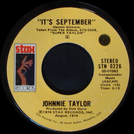 Johnnie Taylor - It's September / Just One Moment side A