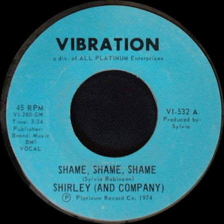 Shirley (And Company) - Shame, Shame, Shame / Shame, Shame, Shame side A