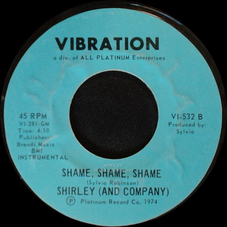 Shirley (And Company) - Shame, Shame, Shame / Shame, Shame, Shame side B