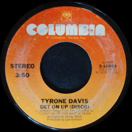 Tyrone Davis - Get On Up (Disco) / It's You, It's You side A