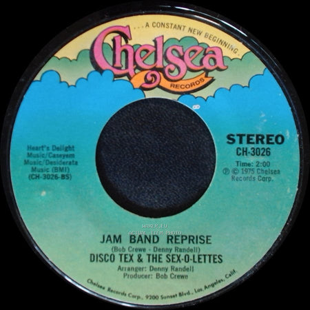 Disco Tex & The Sex-O-Lettes - Jam Band / Jam Band Reprise side B