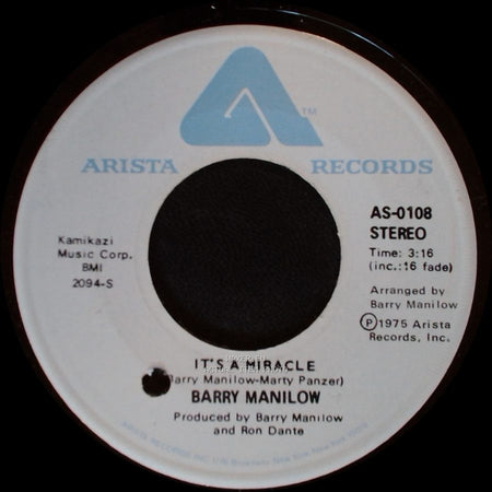 Barry Manilow - It's A Miracle / One Of These Days side A