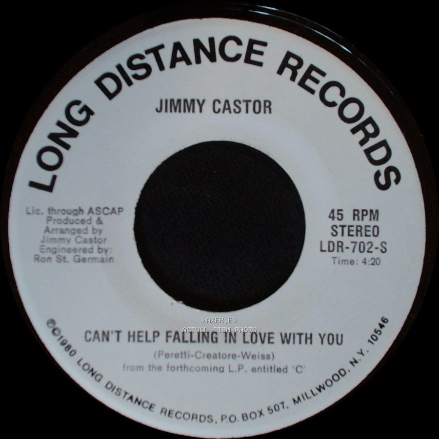Jimmy Castor - Can't Help Falling In Love With You / Stay With Me (Spend The Night) side A