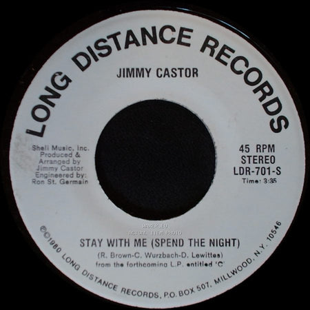 Jimmy Castor - Can't Help Falling In Love With You / Stay With Me (Spend The Night) side B