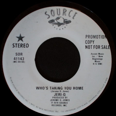Jeri-Q - Who's Taking You Home / Who's Taking You Home side A