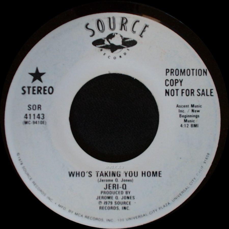 Jeri-Q - Who's Taking You Home / Who's Taking You Home side B
