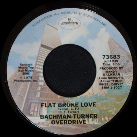 Bachman-Turner Overdrive - Hey You / Flat Broke Love side B