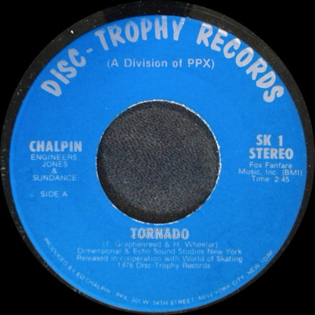 Chalpin Engineers Jones & Sundance / Chalpin Presents Knight - Tornado / 'en Day side A