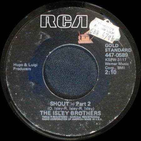 The Isley Brothers - Shout - Part 1 / Shout - Part 2 side B
