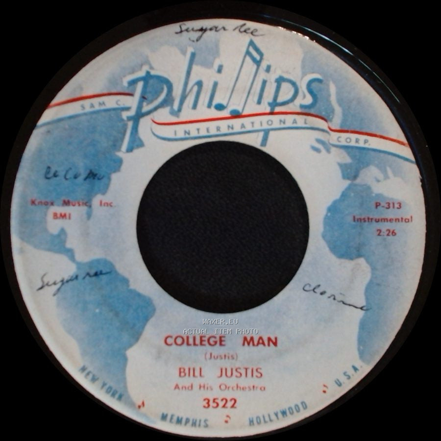 Bill Justis And His Orchestra - College Man / The Stranger side A