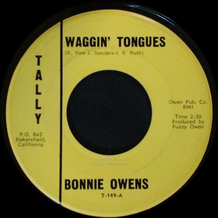 Bonnie Owens - Why Don't Daddy Live Here Anymore / Waggin' Tongues side B