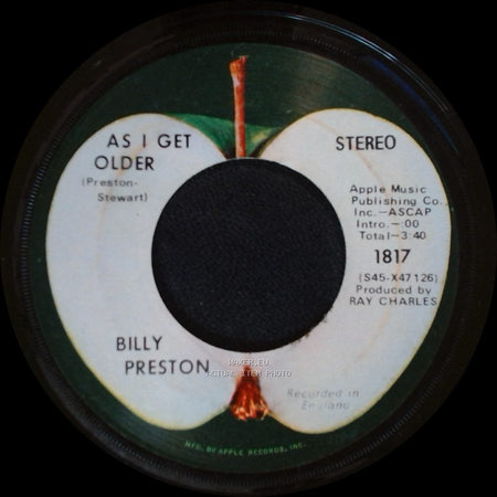 Billy Preston - All That I've Got (I'm Gonna Give It To You) / As I Get Older side B