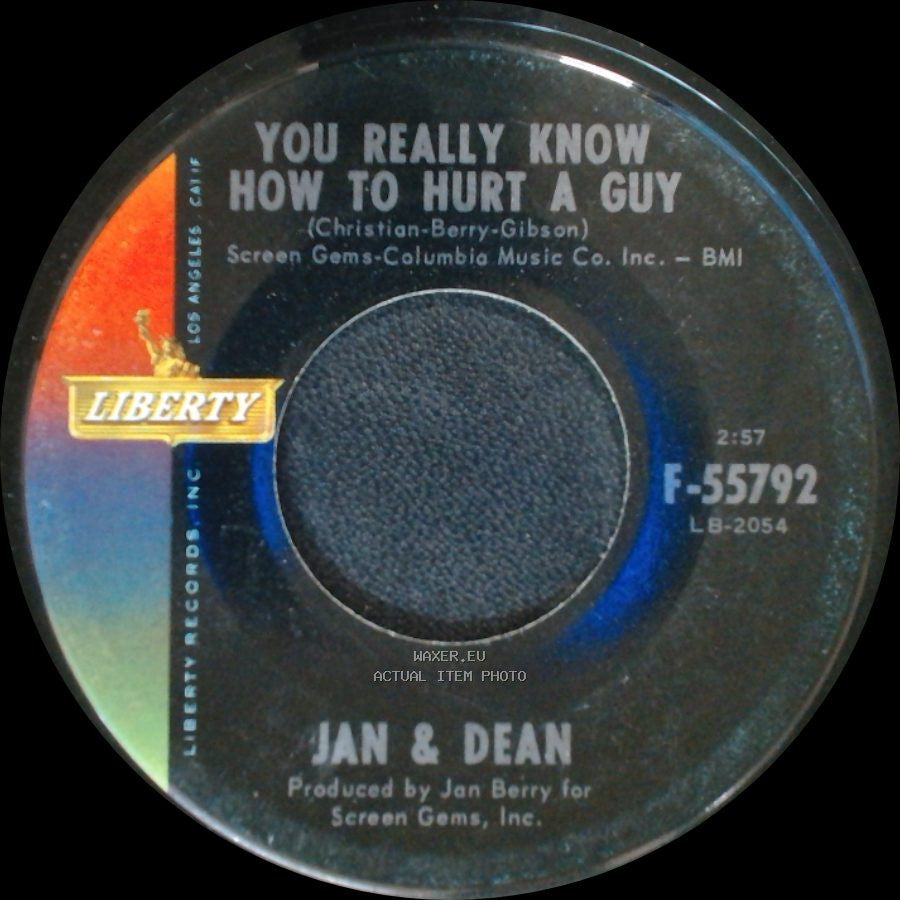 Jan & Dean - It's As Easy As 1, 2, 3 / You Really Know How To Hurt A Guy side B